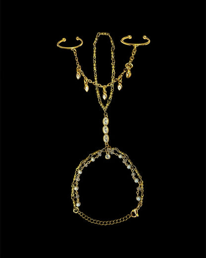 Gold jewelry stacking set