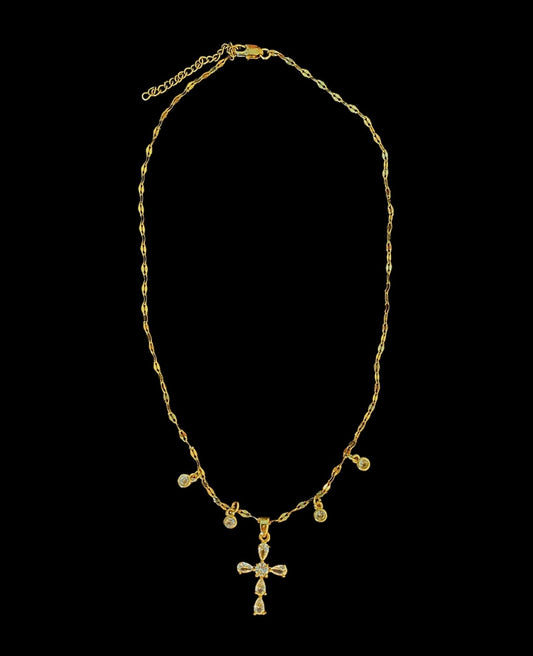 Cross & Gems Necklace