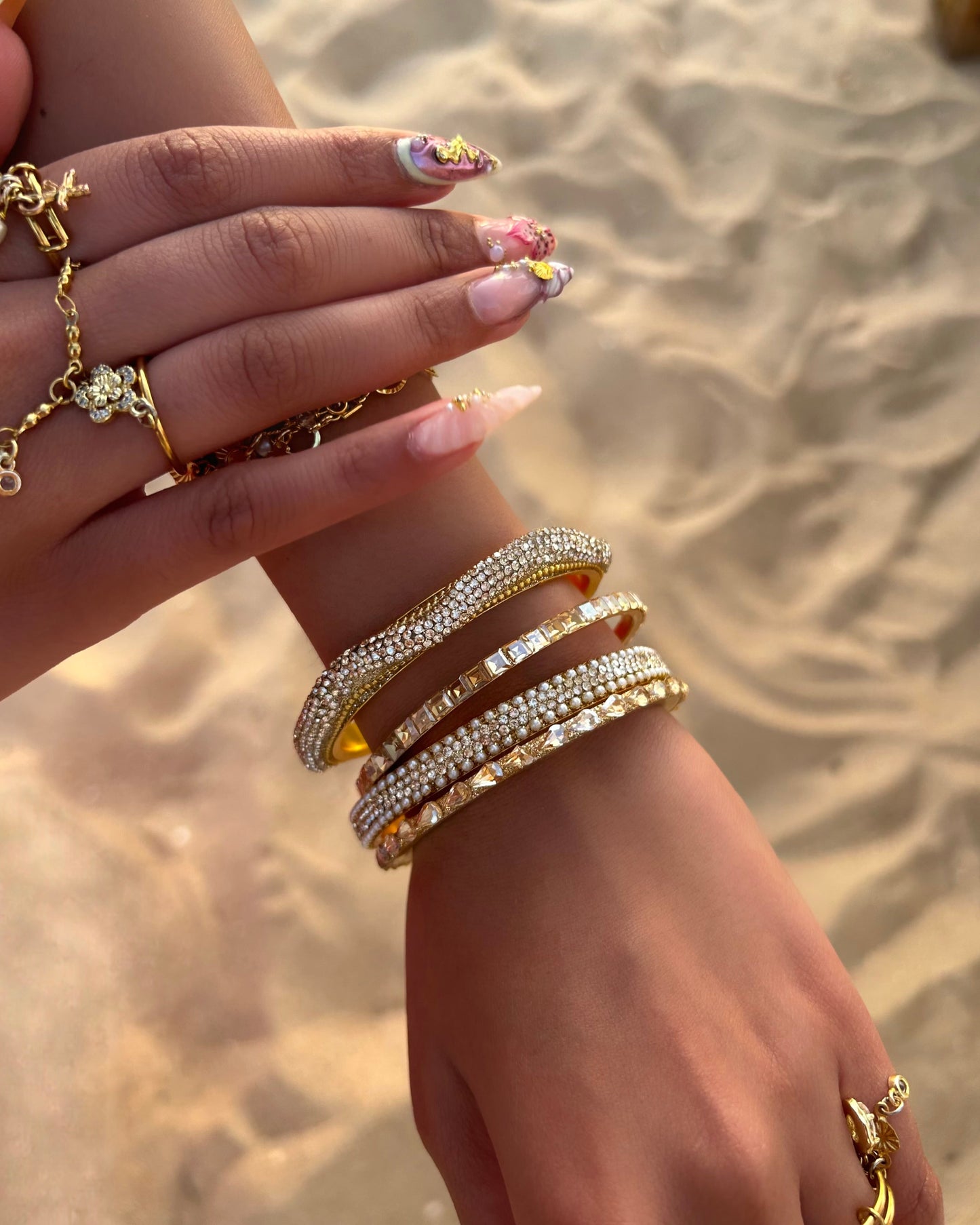 Serapearl Bangle Stack
