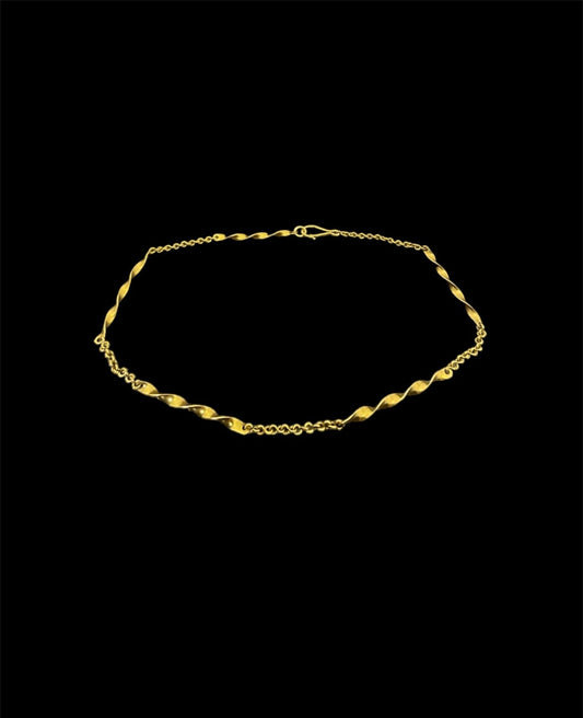 Gold Twist Anklet