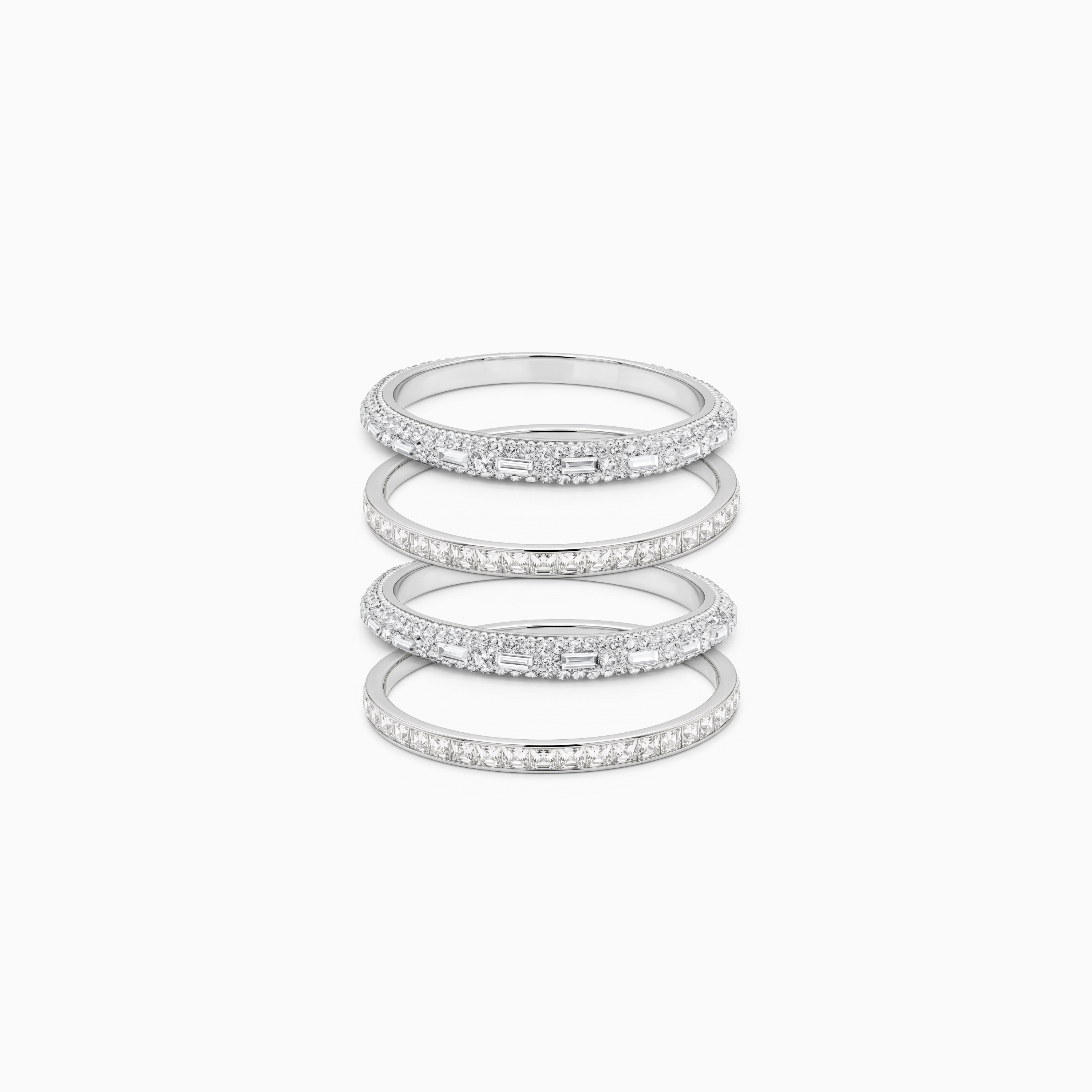 Silver Four Stack – Aenjewels
